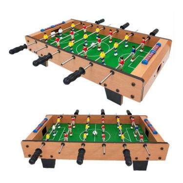 Imagem de Mesa de Pebolim Master Mini de Bancada 18 Jogadores MDF Envernizado