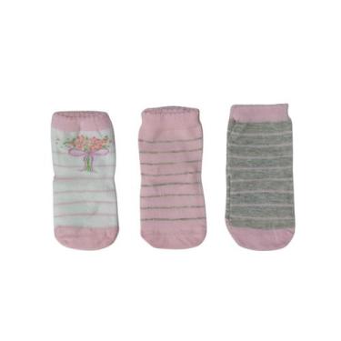 Imagem de Meia infantil kit com 3 pares lupo baby, 20 a 23, Listras