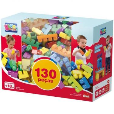 Imagem de Brinquedo para Montar Mais Blocos 3 130 Peças - Dismat