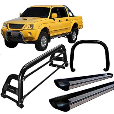 Imagem de Kit Quebra Mato +Estribo Pers +Santo Anto H2 L200 2004 Preto