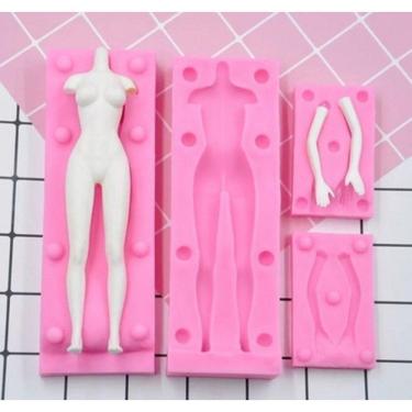 Imagem de Molde De Silicone Corpo Universal Boneca Feminino