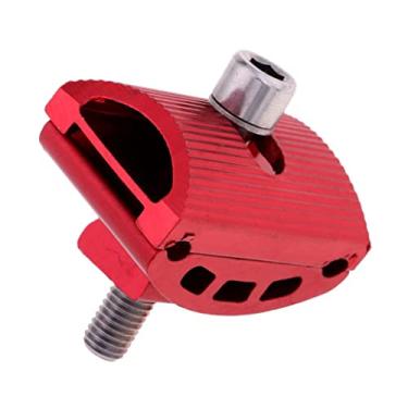 Imagem de Braçadeira de assento para bicicleta Liga de alumínio para bicicleta Clipe de tubo peça única de cabeça - Vermelho