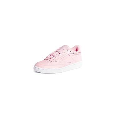 Imagem de Reebok Tênis feminino Club C 85 clássico com cadarço, Pixpink/branco/Pixpink, 10
