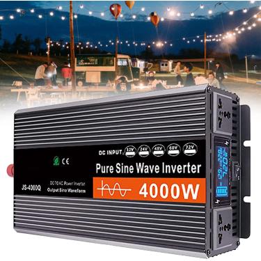 Imagem de 4000w 5000w 6000w Inversor Onda Senoidal Pura 12v/24v/48v/60v Para 220v Conversor Carro Inversor Energia, Amplamente Utilizado Em Home Theaters, Ferramentas Elétricas,4000W-12Vto220V