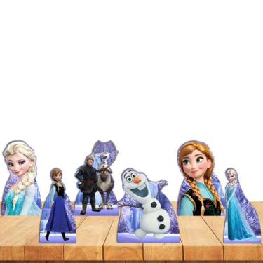 Imagem de Kit 6 Displays Mesa Festa Aniversário Frozen - Inove Adesivos