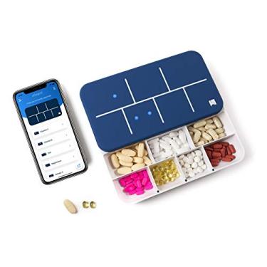 Imagem de Organizador de comprimidos por Ellie | Caixa de comprimidos envia lembretes, rastreia o progresso com sensores e organiza comprimidos em sensores