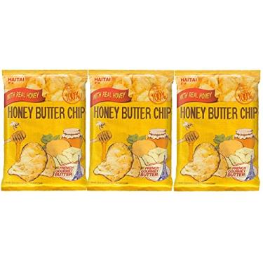 Imagem de Kit Salgadinho Importado Coreano Sabor Mel, Batata e Manteiga Honey Butter Chip 60g - 3 Pacotes