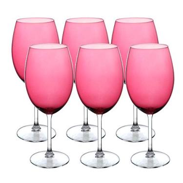 Imagem de Jogo de 6 Taças para água Gastro em cristal ecológico 580ml A23cm violeta