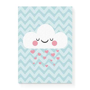 Imagem de Arte Maníacos Quadro Decorativo em Tela Canvas Nuvem Chuva de Amor - 23x16,25cm
