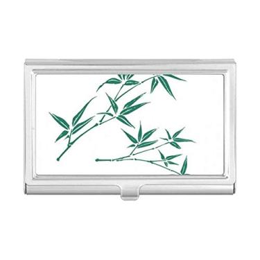 Imagem de Capa com porta-cartões de visita em bambu da cultura verde da pintura