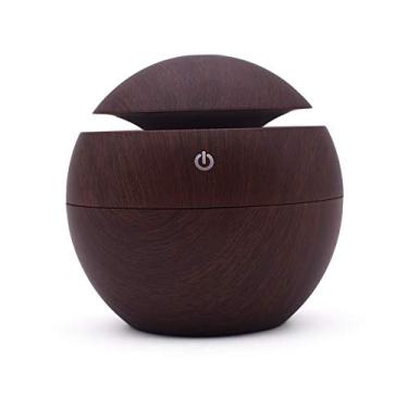 Imagem de Difusor De Aromas Ultrassônico 7 Cores Terapia 130ml Marrom Sleepwell