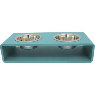 Imagem de Comedouro Hello Pet Modern Duplo Menta - Tam. G