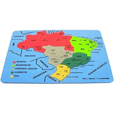 Imagem de Mapa Do Brasil em EVA, Evamax, 19 Peças, GNA, 5 mm, 5711