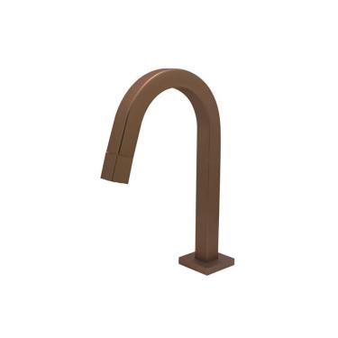 Imagem de Torneira Lavatório Cobre Slim Tube Quadrada Baixa