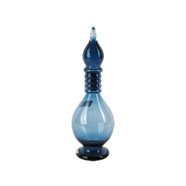 Imagem de Garrafa Decorativa Aladino de Vidro Azul 40cm WG0076 BTC
