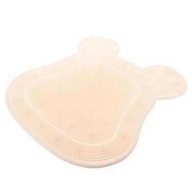 Imagem de DOITOOL Limpador De Chuveiro De Pés Tapete De Massagem Acessórios De Banheiro Para Pés Corporais (bege) Escova De Almofada De Esfoliante De Pés Massageador Gel De Sílica Tome Um Banho