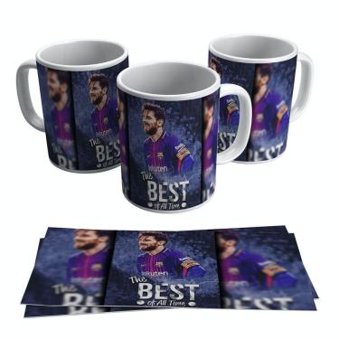 Imagem de Caneca Messi The Best Of All Time Barcelona Argentina 325ml