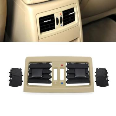 Imagem de Goodithy Compatível com BMW Série 3, tampa de saída de saída de ar central traseira, kit de reparo de painel de grade de ar condicionado para console central de substituição para E90 E91 318i 320i