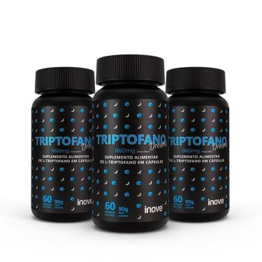 Imagem de Triptofano Dreams 860mg dose 3 potes c/ 60 cápsulas cada Inove Nutrition-Unissex