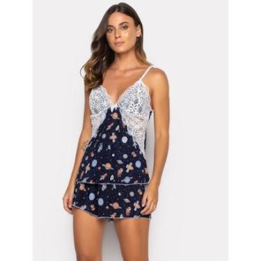 Imagem de Pijama Short Doll Bravaa Store Decote V 075-Feminino
