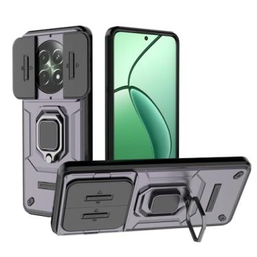 Imagem de Kukoufey Compatível com Realme 12X Bracket Shell, com capa de lente de câmera deslizante compatível com Realme 12 5G capa roxa