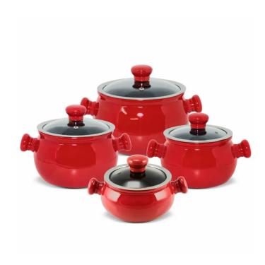 Imagem de Jogo de Panelas Em Cerâmica Premiere Com 4 peças Ceraflame Pomodoro