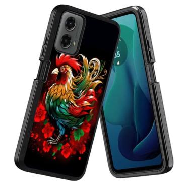 Imagem de DEHJYYIJUY Capa para Motorola Moto G 5G 2024 / Moto G Play 5G 2024, à prova de choque à prova de poeira/queda, 3 camadas, resistente, capa protetora robusta para Moto G 5G 2024, pintura abstrata