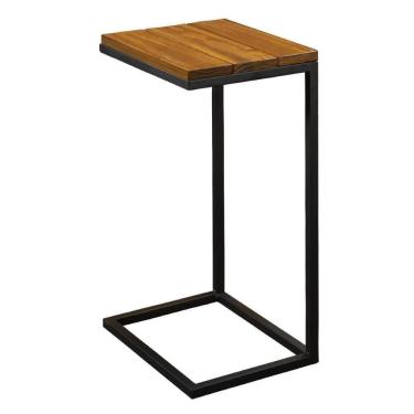 Imagem de Mesa De Apoio Para Sofá Turim Bandeja Madeira 75 Cm