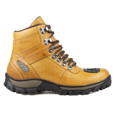 Imagem de Bota Coturno Adventure Resistente Em Couro Trekking - But & Cia