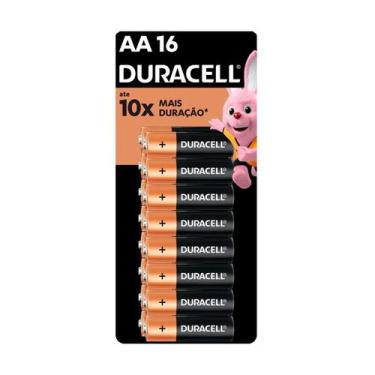 Imagem de Pilha Pequena Aa Alcalina Embalagem Com 16 Unidades - Duracell