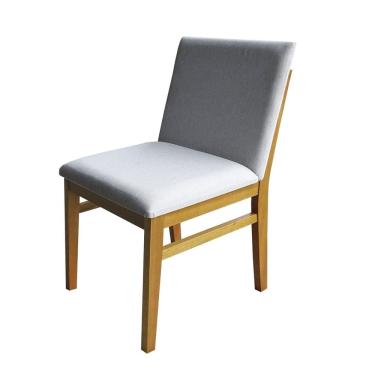 Imagem de Cadeira Rope em Madeira Maciça de Eucalipto Marrom/Branco