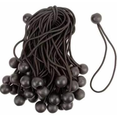 Imagem de Extensor Elástico 20cm Amarrar Carga Lona Capa Piscina 35 Un - Lonafle