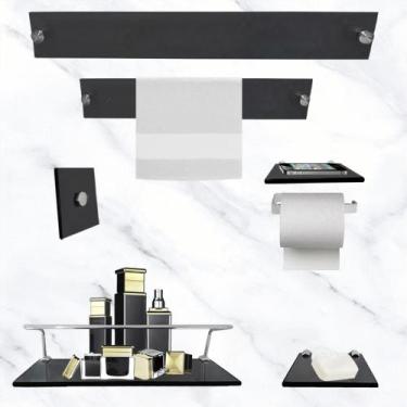 Imagem de Kit De Acessórios Para Banheiro Estrela Ps 10x30 - Diretoo, Fumê