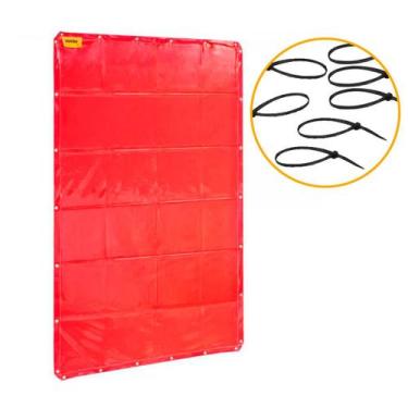 Imagem de Cortina Lona Para Respingo De Solda Antichamas 1,22 X 1,78 M Profissio