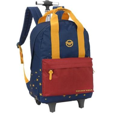 Imagem de Mochila De Carrinho Wonder Woman Infantil ul - Luxcel