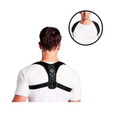Imagem de Corretor Postural Unissex Alinhamento Ombro Coluna Ajustável - Mmx