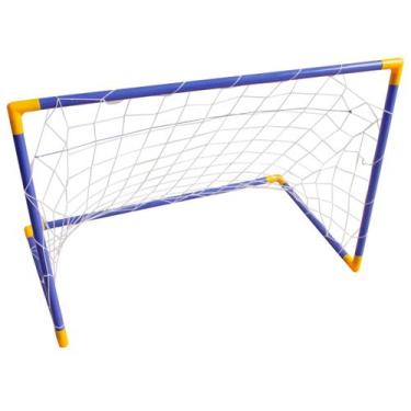 Imagem de Trave Gol Golzinho Infantil Futebol Com Redinha 107x78 Importway
