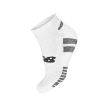 Imagem de Meia New Balance Cano Invisível 35 ao 38 - Pack com 03 Pares Branca