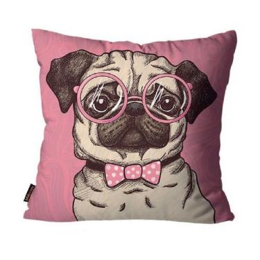 Imagem de Capa para Almofada Mdecore Pug Rosa