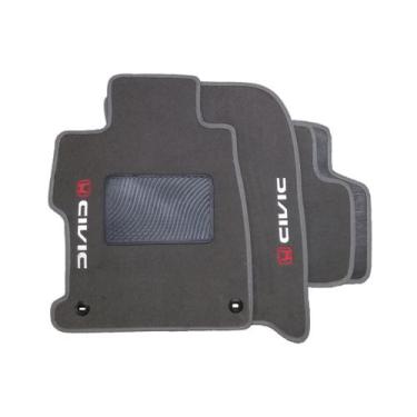 Imagem de Tapete Para Carro Honda Civic 2012 A 2016 Carpete Cinza - Master Parts