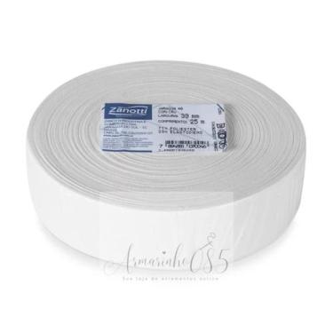 Imagem de Elástico Jaragua Zanotti C/25 Metros - Escolha a largura, Branco, 39mm