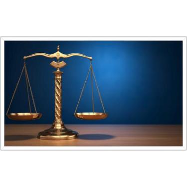 Imagem de Quadro Decorativo Balança Advocacias Direito Advogado Escritórios Sala