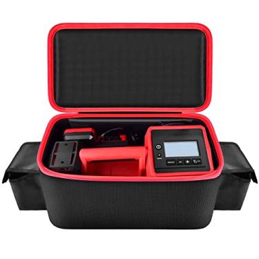 Imagem de Bolsa de compressor de ar compatível com inflador Milwaukee M18 2848-20, caixa de transporte de bomba de ar para ferramentas Milwaukee, suporte de armazenamento para bateria de 18 V 3,0/4,0/5,0/6,5/7.0/8,0/9,0Ah (apenas estojo)