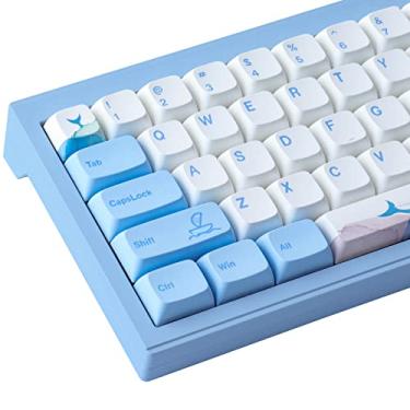 Imagem de Hyekit PBT Teclas 137 Teclas Melodia do Mar Conjunto de Teclas de Sublimação de Corante Bonito Perfil XDA para Teclados Mecânicos Cherry Gateron MX Switches