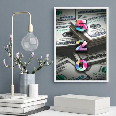 Imagem de Quadro Código Gravoboi 520- Dinheiro Rápido 45x34cm - com vidro - Quad