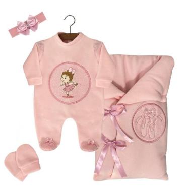 Imagem de Saida Maternidade Bailarina Menina - PEQUENO ANJO, Rosa