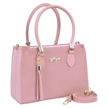 Imagem de Bolsa Feminina Tote Média Transversal - Aryel, Rosa