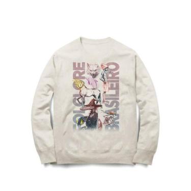 Imagem de Moletom Folclore Brasileiro Studio Geek, 2G, Off white
