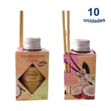 Imagem de 10 Aromatizador Ambiente de Vanilla com Coco Difusor Vareta Perfume Ca