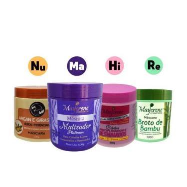 Imagem de Cronograma Matização e Tratamento Maycrene 4x500ml Hidratação, Nutriçã